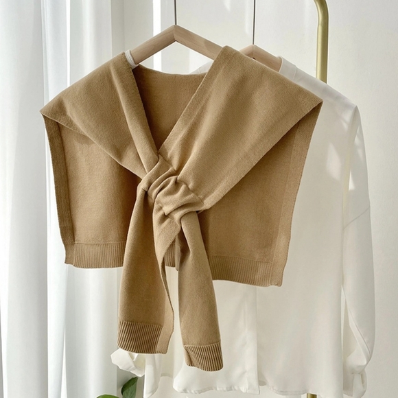 #748 🛑24 Fabulous Casual & Cozy Solid Color Knitted Knotted Shawl - Picture 2 of 5